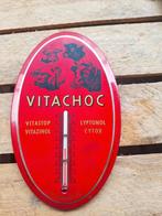 Panneau publicitaire Vitachoc avec thermomètre Rob Otten, Comme neuf, Enlèvement ou Envoi, Panneau publicitaire