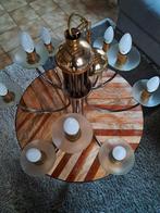 Kroonluchter, Huis en Inrichting, Lampen | Kroonluchters, Ophalen, Zo goed als nieuw, Glas