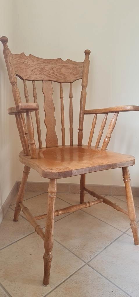 7 Cottage windsor  eiken houten stoelen., Huis en Inrichting, Stoelen, Gebruikt, Hout, Ophalen