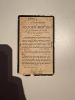 Overlijdensbericht Belgische soldaat WO1 #3, Verzamelen, Ophalen of Verzenden