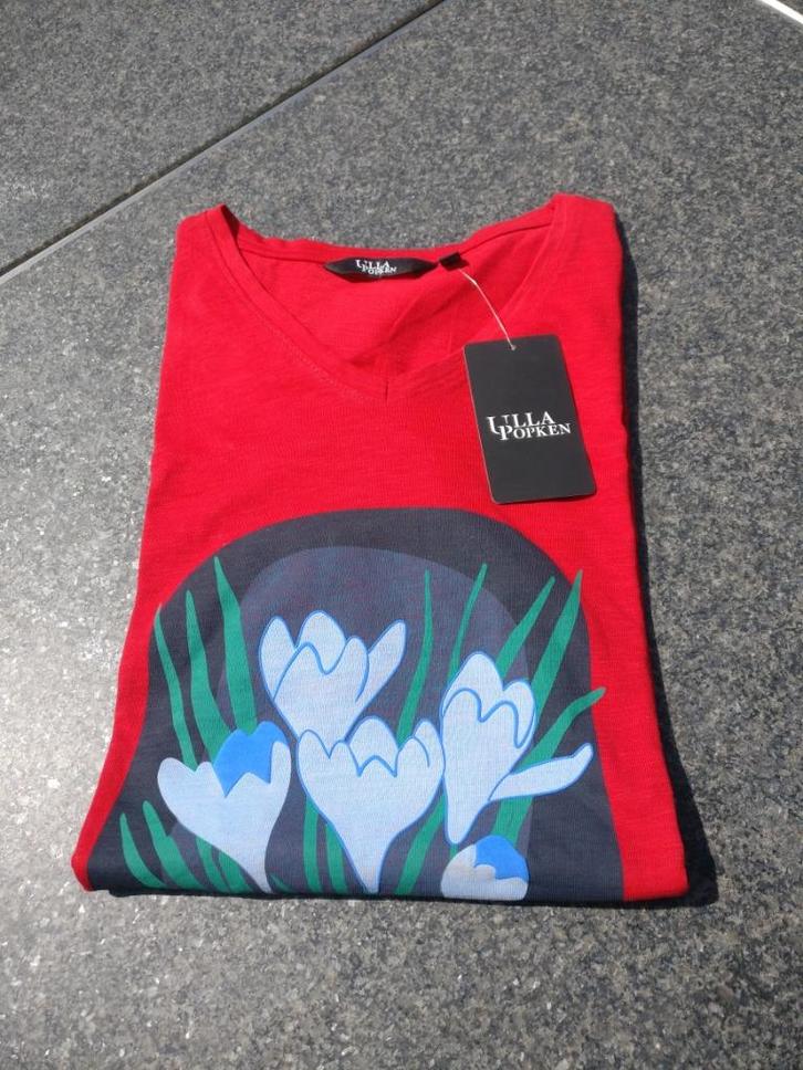 T-shirt 50/52 - OEKO-TEX Standard 100, Kleding | Dames, T-shirts, Nieuw, Maat 46/48 (XL) of groter, Rood, Korte mouw, Ophalen of Verzenden