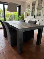 Houten tafel 220x100x75, Huis en Inrichting, Tafels | Eettafels, 200 cm of meer, 100 tot 150 cm, Gebruikt, Rechthoekig