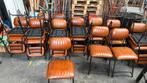 22 chaise cuir cognac et metal noir, 60€ piece, Maison & Meubles, Comme neuf, Brun, Enlèvement, Cinq, Six Chaises ou plus