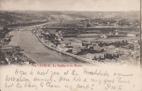 1902 - BELGIË - Kaart - Namur: La Vallée de la Meuse, Verzamelen, Postkaarten | België, Gelopen, Namen, Voor 1920, Verzenden