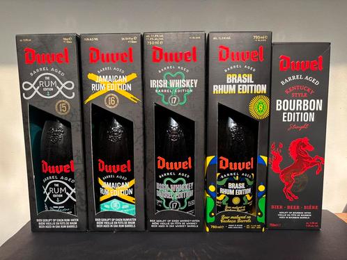 Duvel Barrel Aged edities 5-6-7-8-9, Verzamelen, Biermerken, Nieuw, Flesje(s), Duvel, Ophalen