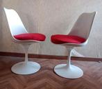 Chaise vintage design Saarinen knoll international, Rouge, Une