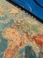 Carte monde vintage, Livres, Atlas & Cartes géographiques, Enlèvement, Utilisé, Monde