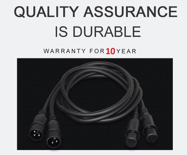 Nouveaux câbles DMX étanches de première classe, 2 m,, Musique & Instruments, Lumières & Lasers, Neuf, Lumières, Commande sonore