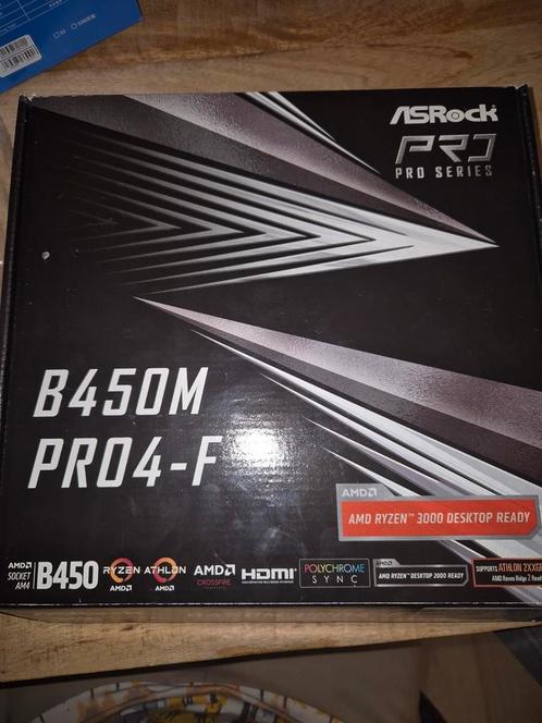 Asrock B450M Pro4-F moederbord (cpu bracket defect), Computers en Software, Moederborden, Zo goed als nieuw, AMD, DDR4, Ophalen of Verzenden