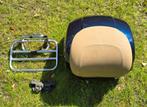 Topcase met achterdrager Vespa GTS, GT en GTV, Motoren, Accessoires | Koffers en Tassen, Ophalen of Verzenden, Gebruikt