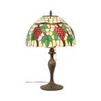 Art Deco Tiffany Stijl Tafellamp met Organische Voet 1970s, Antiek en Kunst, Ophalen of Verzenden