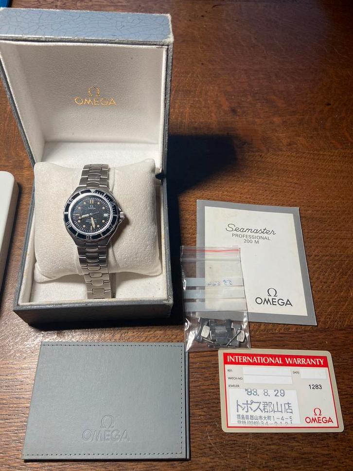 Omega Seamaster “Pre-Bond” 36 mm quartz – Full-Set, Handtassen en Accessoires, Horloges | Heren, Gebruikt, Omega, Ophalen