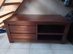 Massief TV meubel met twee laden 115x50x50, Ophalen, 100 tot 150 cm, Zo goed als nieuw, Minder dan 100 cm