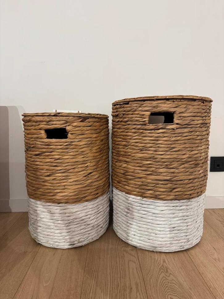 Kave Home Mand set, Huis en Inrichting, Woonaccessoires | Schalen en Manden, Zo goed als nieuw, Mand, Ophalen