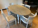 Eettafel + 6 stoelen, Ophalen, Gebruikt