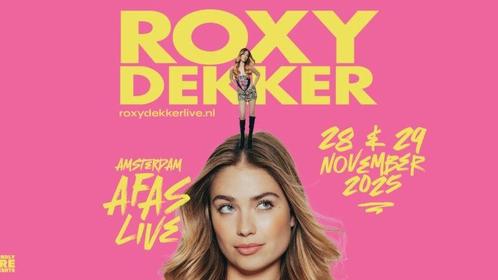 Roxy dekker vrijdag 28 november Amsterdam 2 tickets, Tickets en Kaartjes, Concerten | Nederlandstalig, Twee personen, November