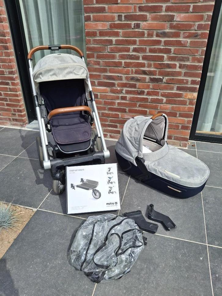 Buggy Mutsy I2, alles incl!, Enfants & Bébés, Buggys, Utilisé, Autres marques, Protection de pluie, Dossier réglable, Ombrelle