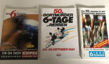 3 Retro programmaboekjes 6-daagses 1991-2002 disponible aux enchères