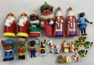 Sinterklaas Zwarte Piet Pietje figuren 21 stuks verzameling beschikbaar voor biedingen