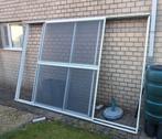 2 xAluminium hordeur/vliegenraam voor dubbel schuifraam, Doe-het-zelf en Bouw, Deuren en Vliegenramen, Ophalen, Zo goed als nieuw