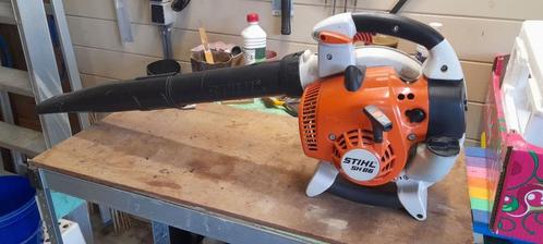 benzine bladblazer zuiger stihls86, Tuin en Terras, Bladblazers, Zo goed als nieuw, Benzine, Met opvangzak, Met versnipperfunctie