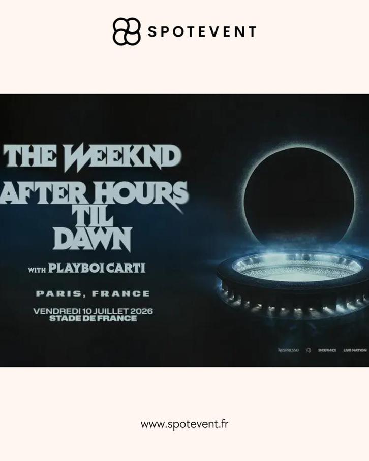 The Weeknd - Tickets / Places - Concert, Tickets en Kaartjes, Concerten | Pop