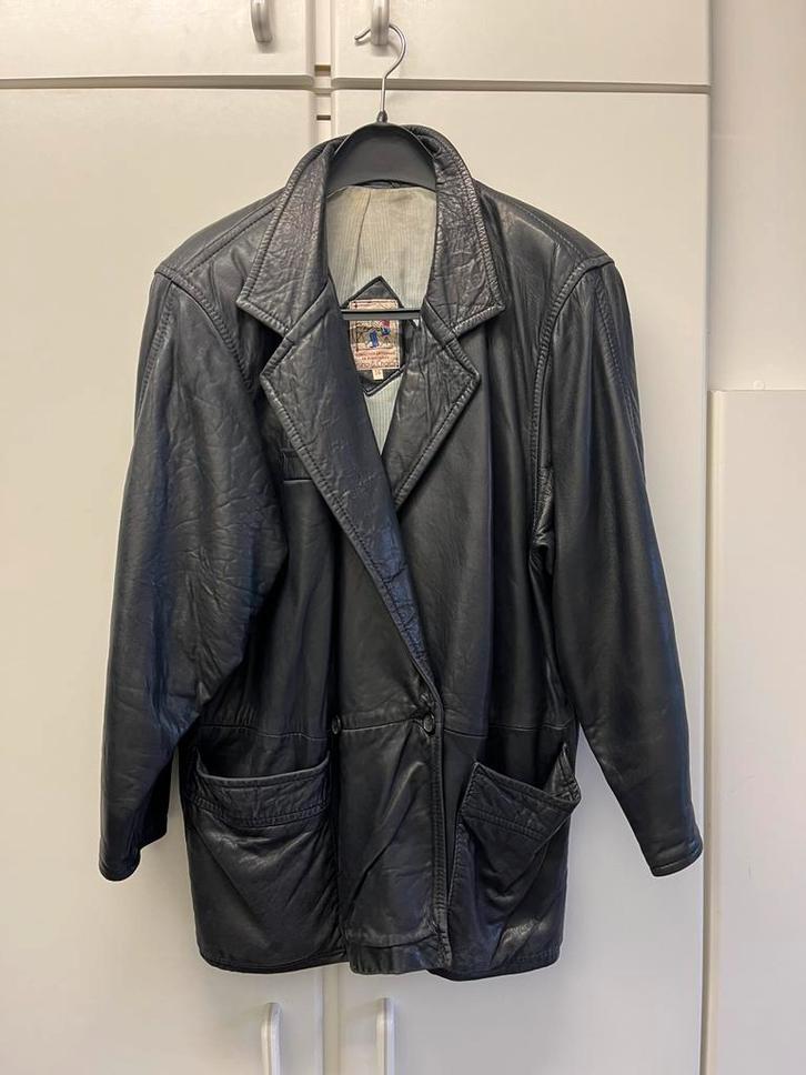 Blazer leer, Gruno & Chardin, vintage, Kleding | Dames, Overige Dameskleding, Gedragen, Ophalen of Verzenden