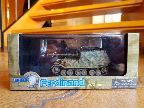 Dragon Armor 60124 Ferdinand tank w/Zimmerit 1/72, Verzamelen, Militaria | Tweede Wereldoorlog, Landmacht, Miniatuur of Beeldje