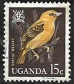 1 Postzegel Oeganda 1965 Vogels, Ophalen of Verzenden, Postfris, Dier of Natuur
