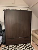Gratis bruine kledingkast – af te halen in Gent, Huis en Inrichting, Ophalen, Gebruikt, 150 tot 200 cm, Met lade(s)