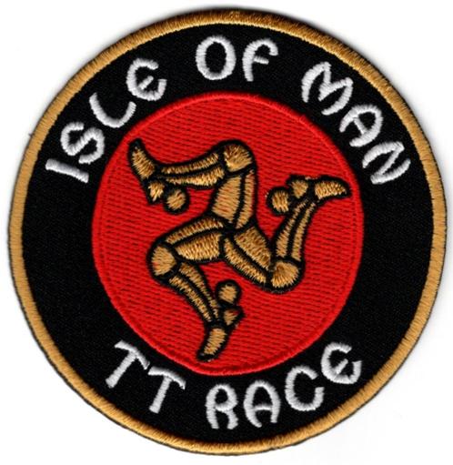Isle of Man TT Race stoffen opstrijk patch embleem #3, Verzamelen, Automerken, Motoren en Formule 1, Nieuw, Verzenden