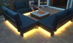 Aluminium met verlichting en Life kussens, Ophalen, Gebruikt, 6 zitplaatsen, Bank