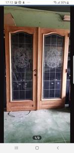 Gezandstraalde  deuren in masieve eik, Doe-het-zelf en Bouw, Ophalen, Zo goed als nieuw