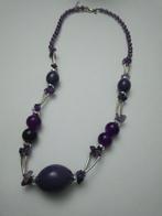 Collier LDADPR vintage avec perles violettes, Bijoux, Sacs & Beauté, Colliers, Avec pendentif, Synthétique, Enlèvement ou Envoi