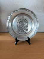 Schaal in tin - 25 j huwelijk, Antiek en Kunst, Antiek | Tin, Ophalen