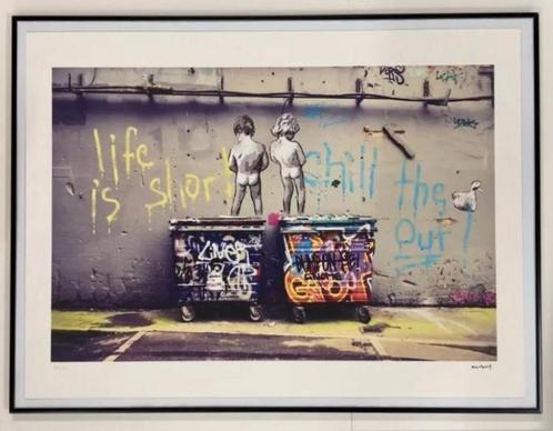 BANKSY: XXL-lithografie (56 bij 76 cm). Met COA, Antiek en Kunst, Kunst | Litho's en Zeefdrukken, Ophalen of Verzenden