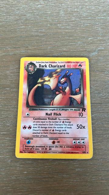 Pokémon kaart dark charizard 1995, Hobby en Vrije tijd, Verzamelkaartspellen | Pokémon, Ophalen of Verzenden, Zo goed als nieuw
