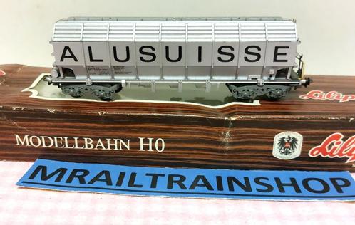 Liliput 243.50 - Zwitserse gesloten goederenwagen "ALLUSUISS, Hobby en Vrije tijd, Modeltreinen | H0, Gebruikt, Wagon, Gelijkstroom of Wisselstroom