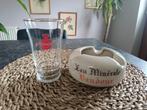 Cendrier et verre Eau minérale de Baudour, Collections, Verres & Petits Verres, Enlèvement ou Envoi, Comme neuf