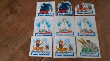 vintage retro stickers playmobil beschikbaar voor biedingen