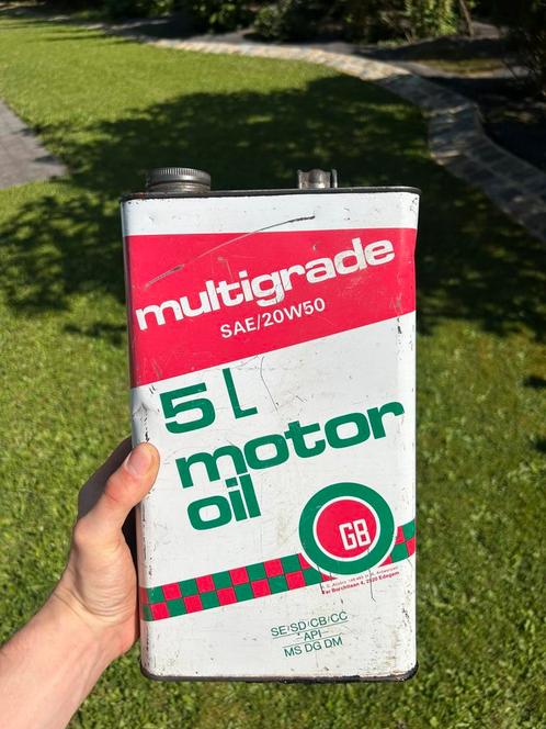 Bidon d’huile Olieblik olie blik oil can Gb motor oil, Verzamelen, Merken en Reclamevoorwerpen, Ophalen of Verzenden