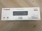 Nieuwe toner Canon 728 BK zwart Canon MF4410/4430/4450/4550/, Ophalen of Verzenden, Nieuw, Toner, Canon
