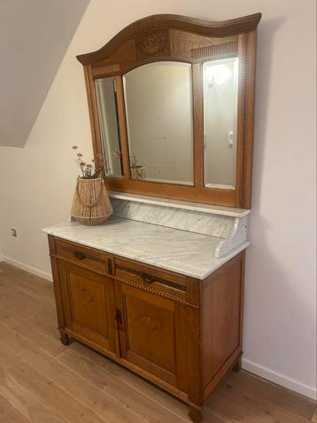Commode met marmeren blad & spiegel, Enlèvement