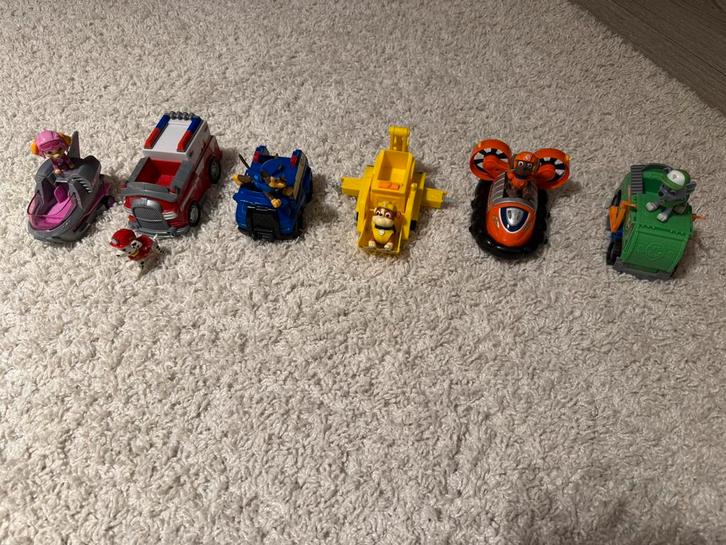 Paw patrol grote voertuigen met figuren, Games en Spelcomputers, Games | Overige, Zo goed als nieuw, Ophalen