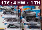 Voitures miniatures Hot Wheels 5 pièces dont 1TH, Enlèvement, Comme neuf, Voiture