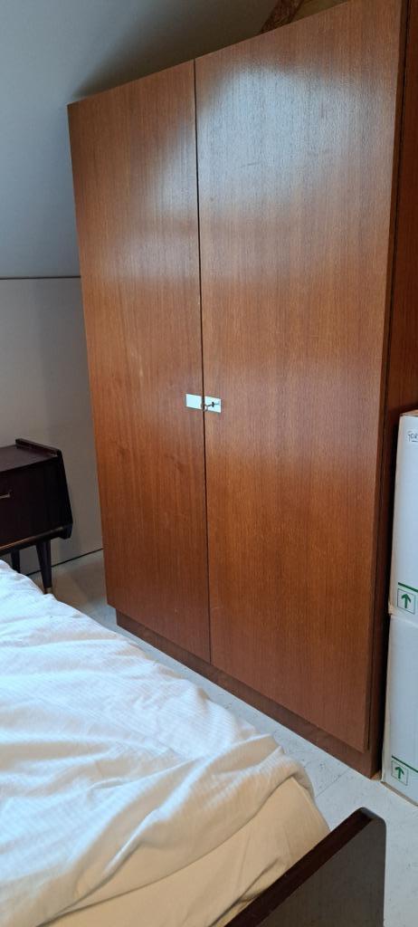 Kledingkast jaren 60, Huis en Inrichting, Kasten | Kleerkasten, Gebruikt, 150 tot 200 cm, 100 tot 150 cm, 50 tot 75 cm, Met deur(en)