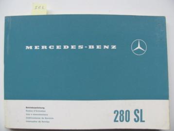 IB2 Mercedes Benz 280 SL W113 instructieboekje 1970 beschikbaar voor biedingen