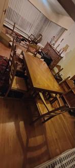 Eet tafel set , tafel , living , salon, Huis en Inrichting, 4 tot 6 stoelen, Gebruikt, Ophalen of Verzenden, Antiek