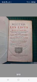 RECUEIL CONTENANT LES EDITS ET REGLEMENS
,1750, Enlèvement ou Envoi