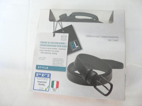 Rundslederen broeksriem voor heren  made in Italy L 110 cm, Kleding | Heren, Riemen en Ceintuurs, Nieuw, Riem of Ceintuur, 105 tot 115 cm